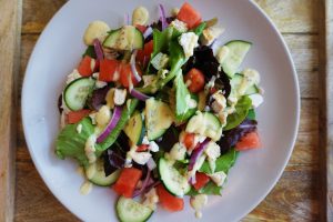 easy healthy watermelon chicken salad summer