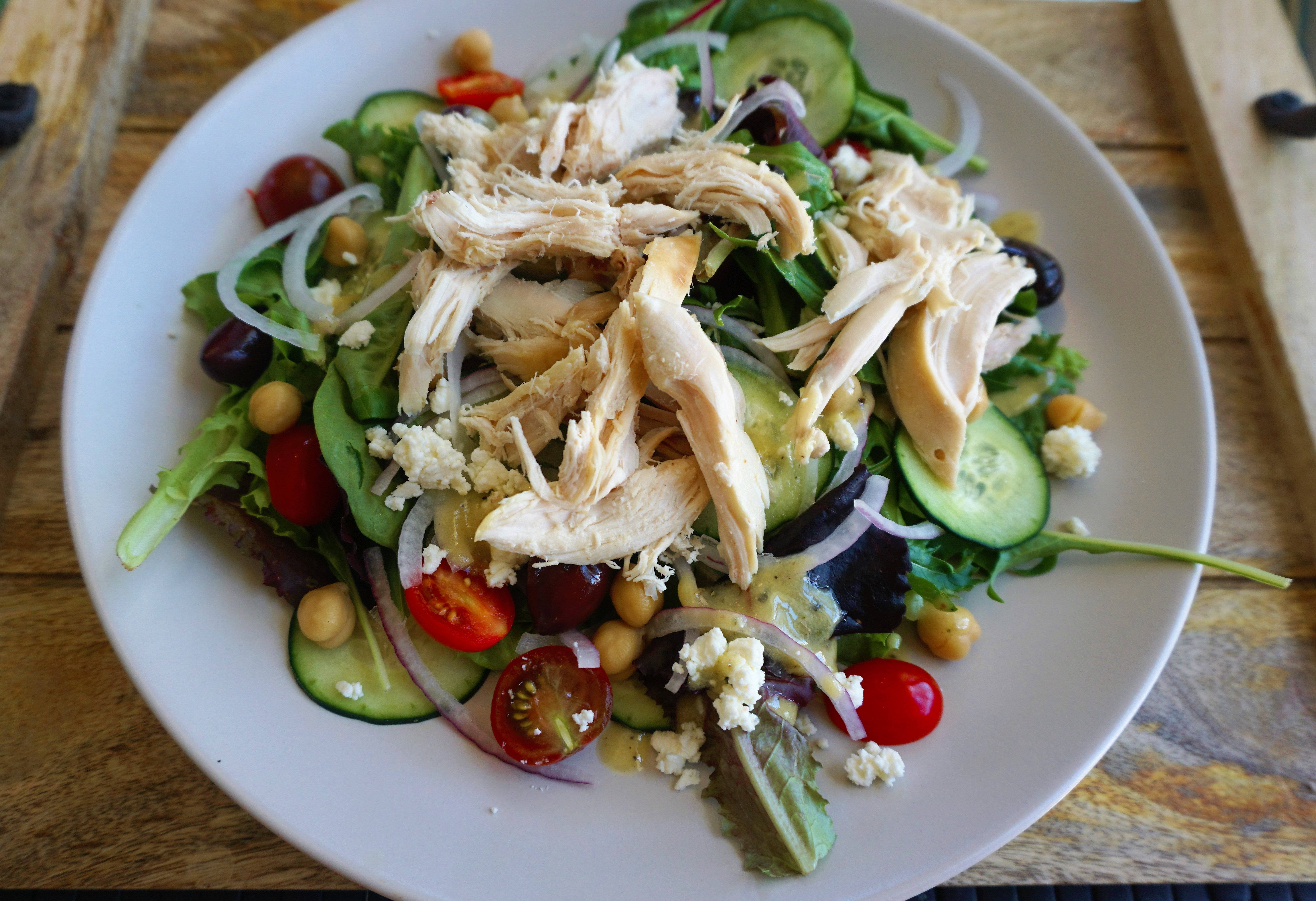 healthy easy Greek Salad chicken homemade