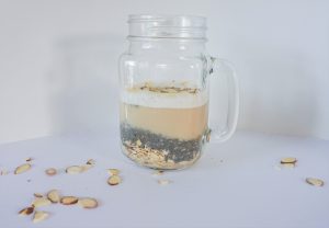 easy gluten free breakfast peach overnight oats