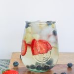 patriotic memorial day 4th of july summer sangria cocktail