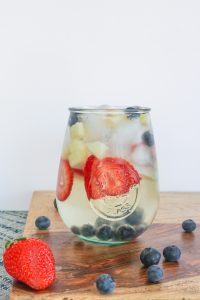 patriotic memorial day 4th of july summer sangria cocktail