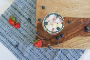 patriotic memorial day 4th of july summer sangria cocktail