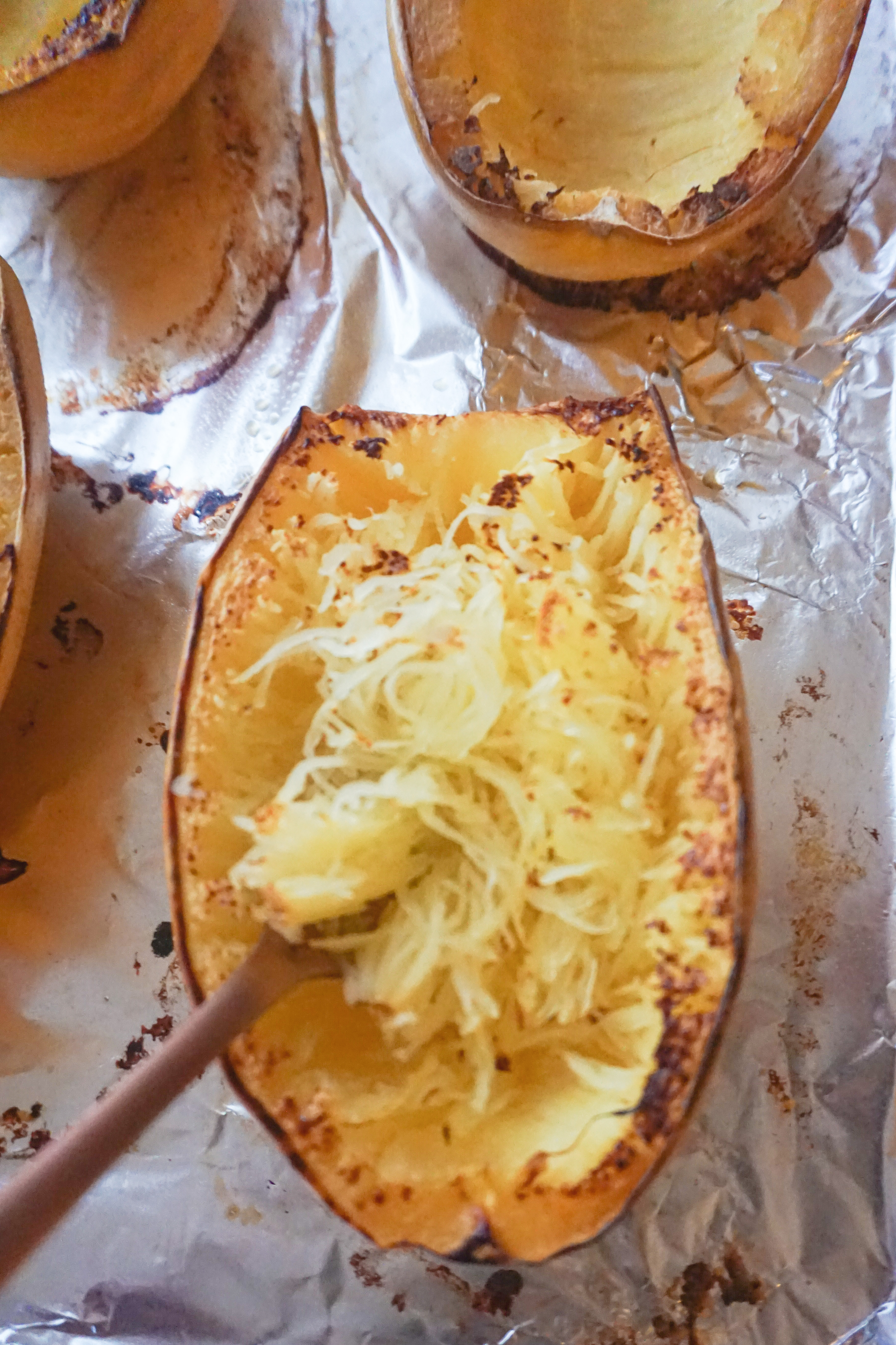 spaghetti squash roasted